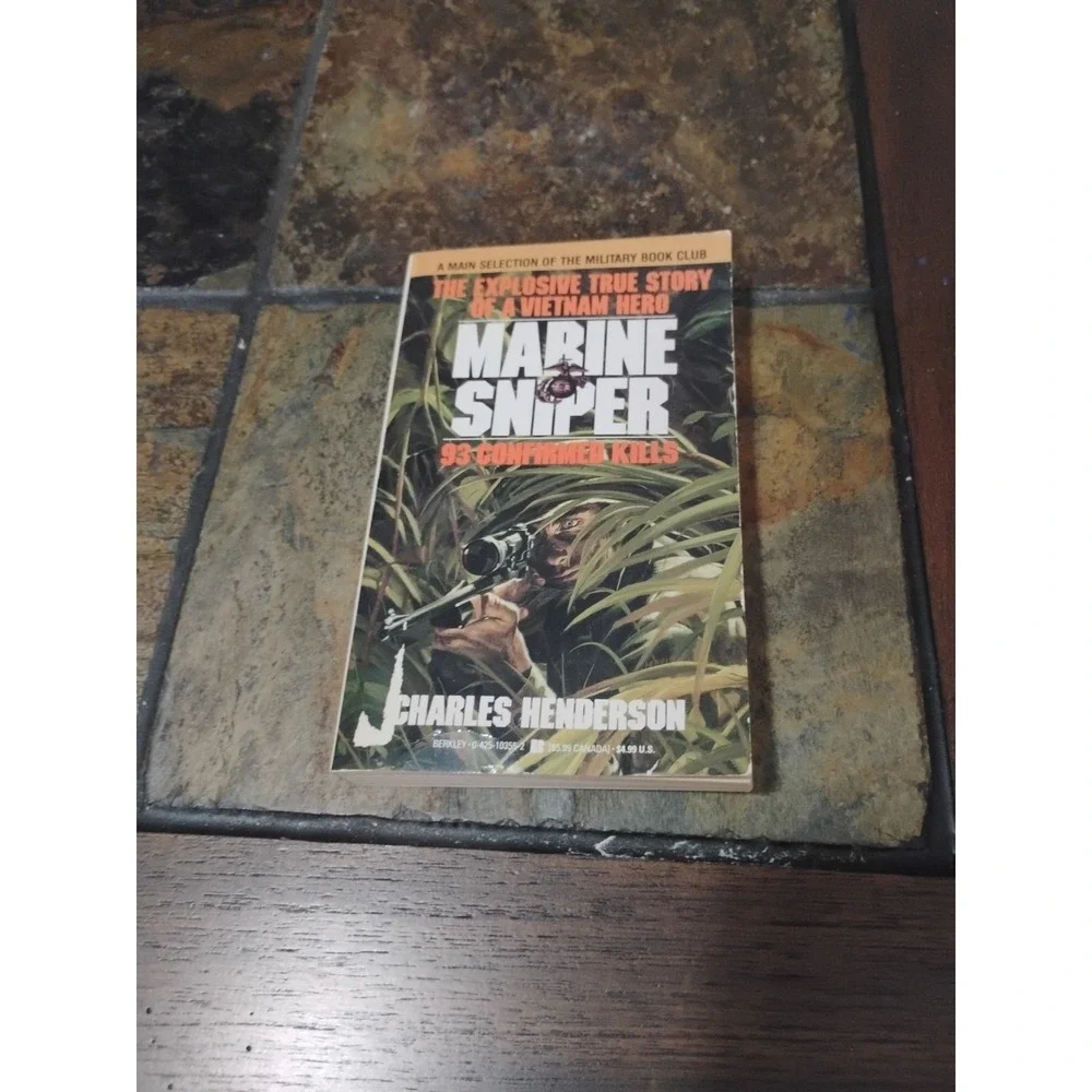 Marine Sniper by Charles Henderson 1988 93 Confirmed Kills Vietnam War Paperback